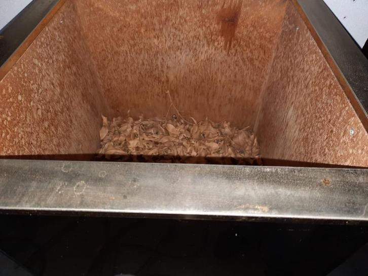 Jaren '60 messing met spiegelglas plantenbak, Tuin en Terras, Bloembakken en Plantenbakken, Gebruikt, Overige materialen, Binnen