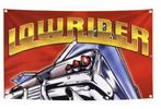 Grote vlaggen Klassieke lowrider auto's (150x90cm), Ophalen of Verzenden, Nieuw
