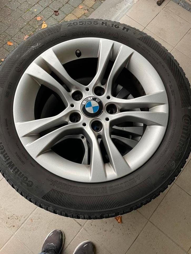 Velgen set + winterbanden BMW 205 55 16, Auto-onderdelen, Banden en Velgen, Banden en Velgen, Winterbanden, 16 inch, 205 mm, Personenwagen