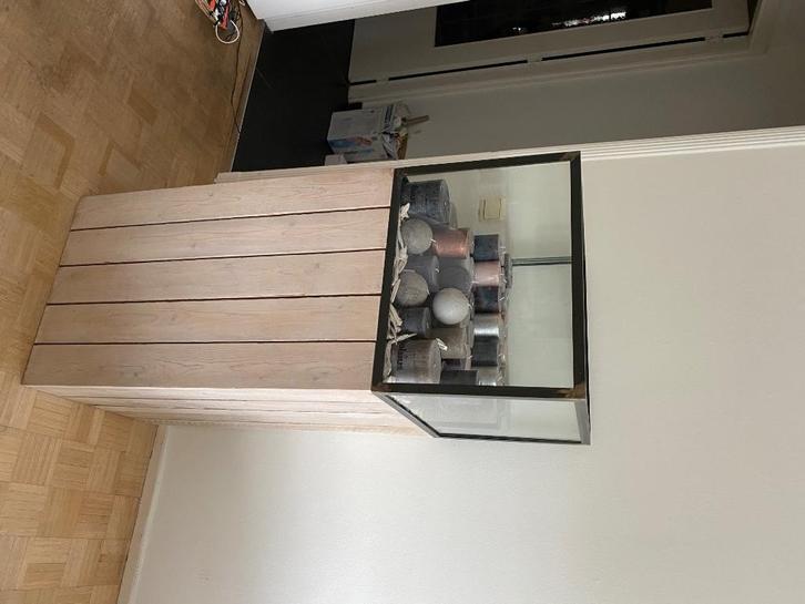 Glazen bak, Huis en Inrichting, Woonaccessoires | Zuilen en Pilaren, Gebruikt, Ophalen