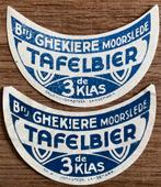 BROUWERIJ GHEKIERE/TAFELBIER/MOORSLEDE bieretiketten, Ophalen of Verzenden, Zo goed als nieuw, Overige typen