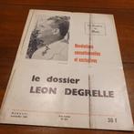 Le dossier Léon Degrelle/War Militaria, Comme neuf, 1945 à nos jours, Général, Enlèvement ou Envoi