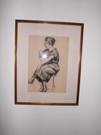 Tekening Jacques Bergmans, Antiek en Kunst, Ophalen