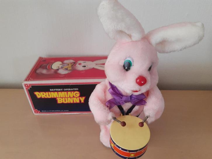 Vintage Drumming Bunny / Duracell Konijn, Verzamelen, Merken en Reclamevoorwerpen, Gebruikt, Overige typen, Ophalen of Verzenden