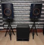 Pa installatie luidsprekers + baskast 400€, Ophalen, Gebruikt