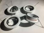 50 mm verstelbare witte schijnwerpers, Nieuw, Plafondspot of Wandspot, Led, Metaal of Aluminium