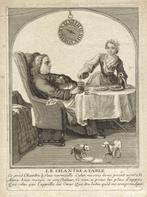 18e eeuwse  ets "Le Chantre a Table", Ophalen, Minder dan 50 cm, Gebruikt, Oorspronkelijke maker