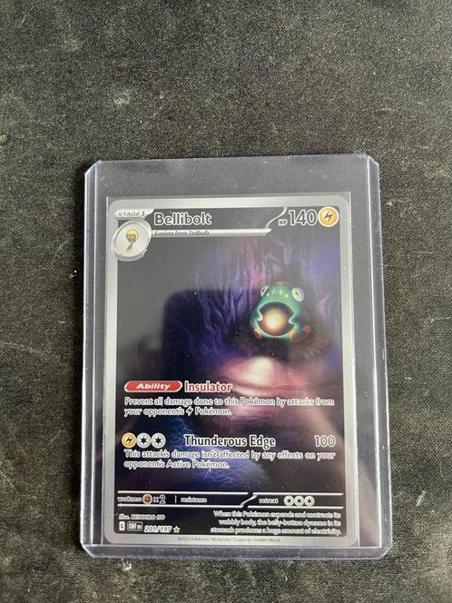 Pokémon Bellibolt #201 Pokemon Obsidian Flames, Hobby en Vrije tijd, Verzamelkaartspellen | Pokémon, Nieuw, Losse kaart, Foil