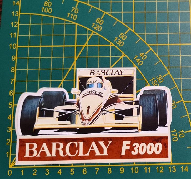 Sticker F3000 Barclay 1991, Verzamelen, Stickers, Ophalen of Verzenden