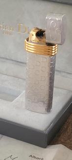 Briquet  Christian Dior plaqué or et argent – Années 80, Ophalen of Verzenden, Zo goed als nieuw, Aansteker