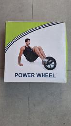 Ab Wheel - Power Wheel - Foot straps, Ophalen of Verzenden, Nieuw, Benen, Buikspierwiel