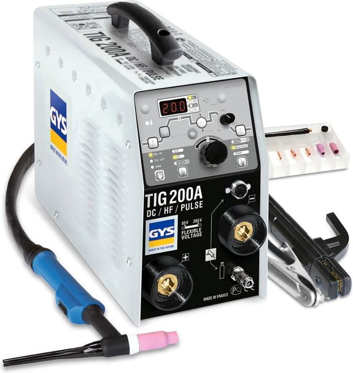Gys TIG 200 DC HF FV Lasapparaat, Doe-het-zelf en Bouw, Gereedschap | Lasapparaten, Tig, Ophalen of Verzenden