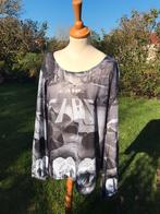 M44 blouse met grijstinten  E5 mode, Ophalen of Verzenden, Zo goed als nieuw, Maat 42/44 (L)