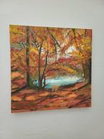 Kleurenpracht! Herfstimpressie. Olie op doek, 40x40, Ophalen