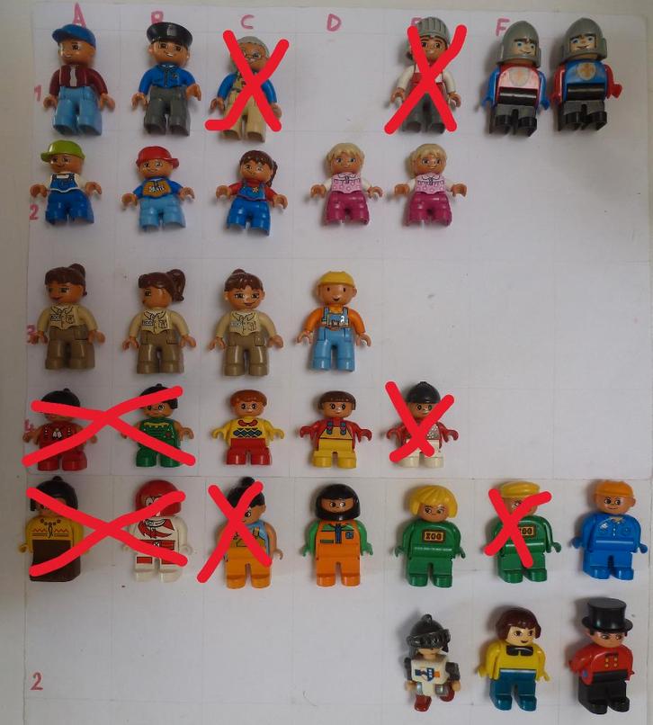 Duplo poppetjes, per stuk, Kinderen en Baby's, Speelgoed | Duplo en Lego, Zo goed als nieuw, Duplo, Losse stenen, Ophalen of Verzenden