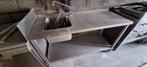 Inox spoeltafel, Zakelijke goederen, Ophalen, Gebruikt, Inox Meubilair