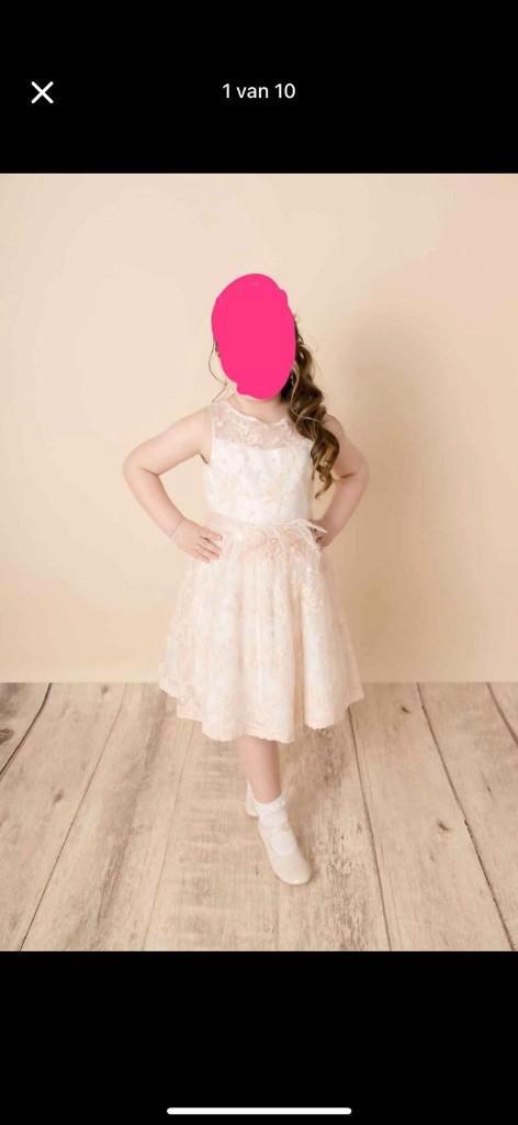 Communiekleedje Miss Leod 75€, Kinderen en Baby's, Kinderkleding | Maat 140, Zo goed als nieuw, Meisje, Ophalen