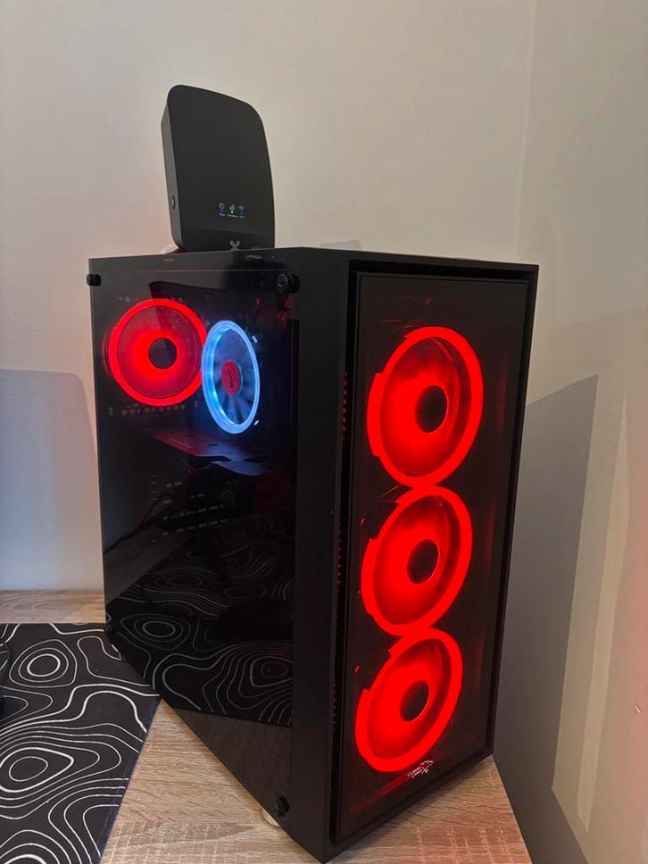 PC Gaming + volant avec pedale, Computers en Software, Desktop Pc's, Zo goed als nieuw, 2 tot 3 Ghz, SSD, 16 GB, Met videokaart