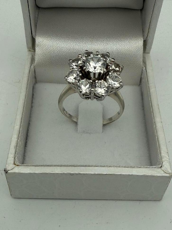 Antieke ring, zilver, Handtassen en Accessoires, Ringen, Zo goed als nieuw, Zilver, Ophalen of Verzenden