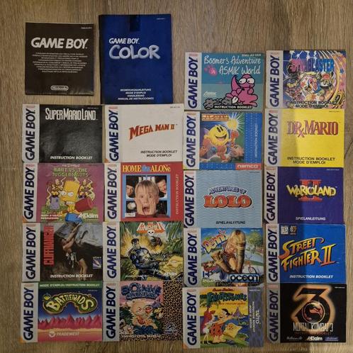 Manuels et manuels du jeu Gameboy, Consoles de jeu & Jeux vidéo, Jeux | Nintendo Game Boy, Utilisé, Enlèvement ou Envoi