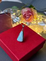 Pendentif en argent avec larimar, Ophalen of Verzenden, Zo goed als nieuw, Zilver, Zilver