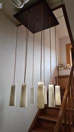 Plafondlamp met 8 albast tubes, buisvormige lamphouder, Huis en Inrichting, Ophalen, Nieuw, Minimalist, 75 cm of meer