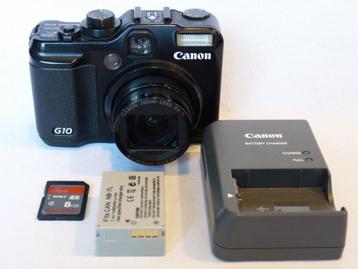 Canon PowerShot G10 IS , nieuwe accu, oplader, 28-140mm,MINT beschikbaar voor biedingen