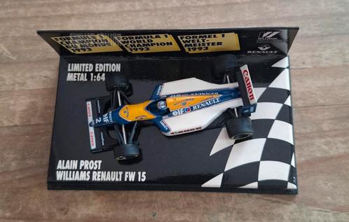 Alain Prost Microchamps 1/64 Williams Renault 1993, Verzamelen, Automerken, Motoren en Formule 1, Gebruikt, Ophalen of Verzenden