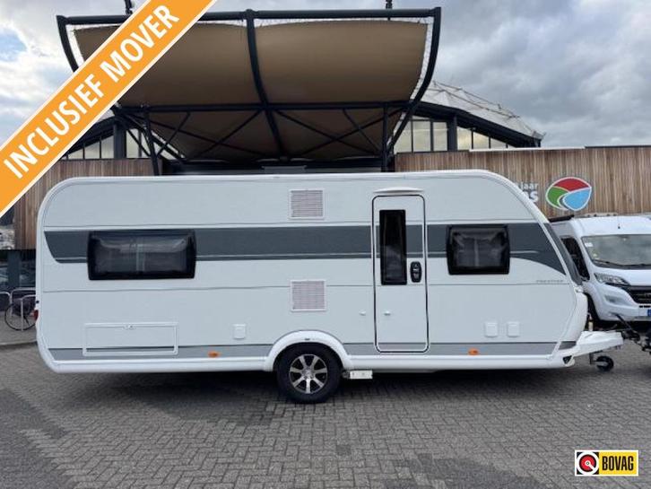 Hobby Prestige 560 FC 2023 MOVER + VOORTENT 3m, Caravans en Kamperen, Caravans, tot en met 4, 1250 - 1500 kg, Rondzit, Hobby, Lengtebed