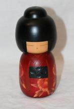 Kokeshi-pop vintage 16 cm Japan Gesigneerd, Antiek en Kunst, Ophalen of Verzenden
