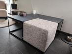 Salontafel Bellagio 01 met natuursteen en poef nieuw, Ophalen of Verzenden, Zo goed als nieuw