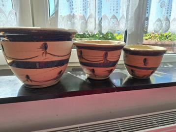 3 Cachepots beschikbaar voor biedingen