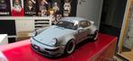 Porsche RWB 964 Duck Tail grijs 1:18 GT-Spirit, Hobby en Vrije tijd, Ophalen of Verzenden, Zo goed als nieuw, Auto, Overige merken