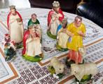9 zeer oude kerstfiguurtjes, Antiek en Kunst, Antiek | Keramiek en Aardewerk, Ophalen