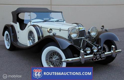 Jaguar SS100 Replica Cabriolet 1959 | Route 66 Auctions, Auto's, Oldtimers, Bedrijf, Te koop, Open dak, Jaguar, Benzine, Cabriolet