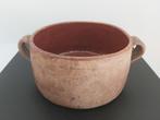 Mooie oude aardewerken grespot / vuur pot met oren, Antiek en Kunst, Ophalen of Verzenden