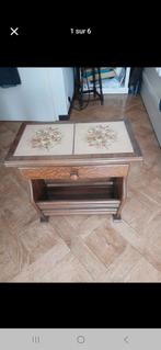 Petit meuble d'appoint vintage - Table basse avec porte-revu, Enlèvement