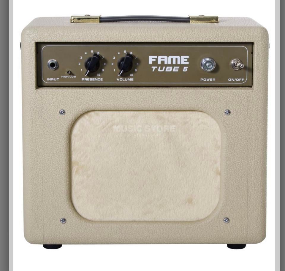 Ampli de guitare à lampes Fame 5 watts, Enlèvement ou Envoi, Comme neuf