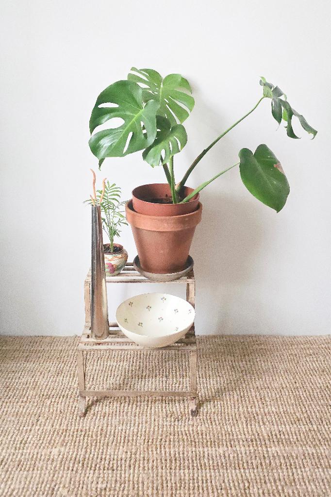 Étagère porte-plante vintage en fonte - 2 étages, Enlèvement ou Envoi, Comme neuf