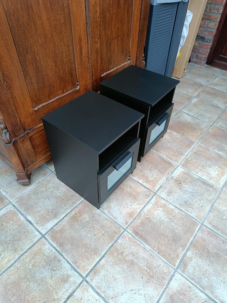 Nachtkastjes Ikea Brimnes, Huis en Inrichting, Slaapkamer | Nachtkastjes, Zo goed als nieuw, Minder dan 55 cm, Minder dan 45 cm