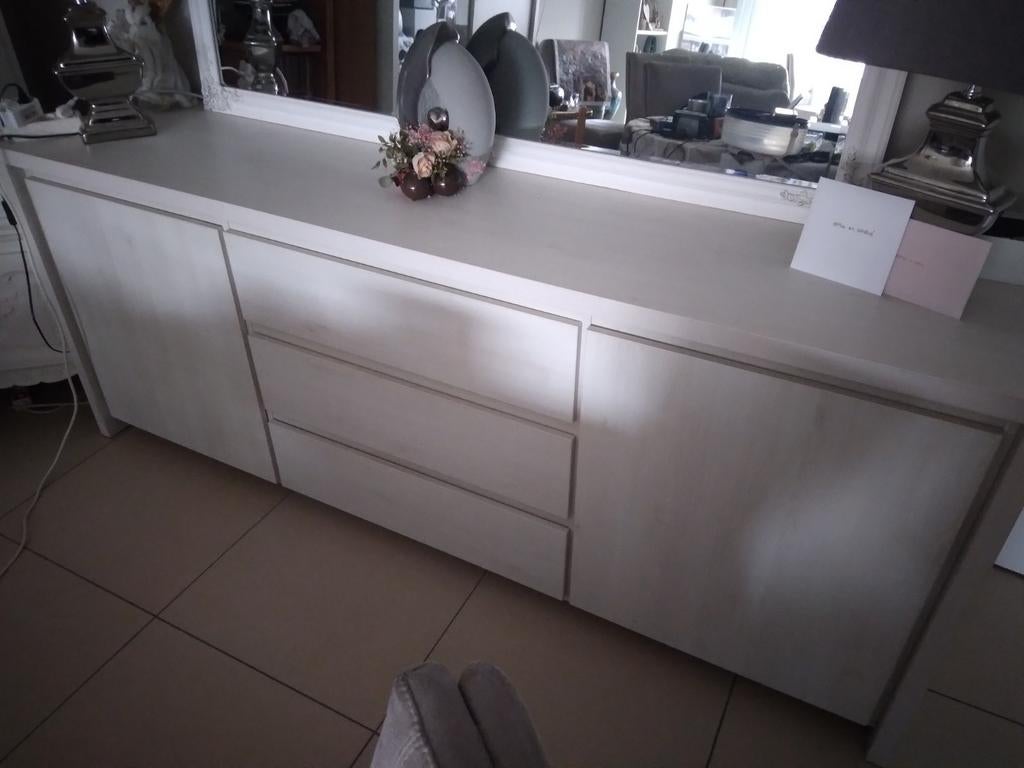 Dressoir + kast 2m16 op 50 kast 1m26 op 50, Huis en Inrichting, Kasten | Dressoirs, Ophalen