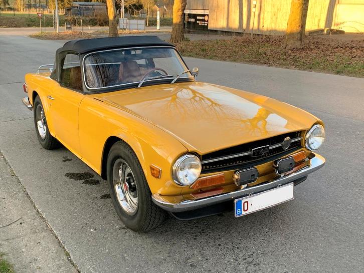 Triumph TR6, Autos, Oldtimers & Ancêtres, Particulier, Triumph, Essence, Cabriolet, 2 portes, Boîte manuelle, Autres couleurs