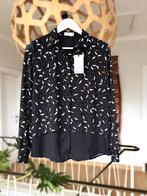 Andy & Lucy, elegante blouse met veertjes, maatje L, Kleding | Dames, Maat 38/40 (M), Zwart, Ophalen of Verzenden, Zo goed als nieuw