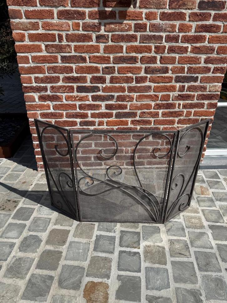 Vonkenvanger voor schoorstenen — opvouwbare gaasfirewall, Huis en Inrichting, Haarden, Gebruikt, Ophalen