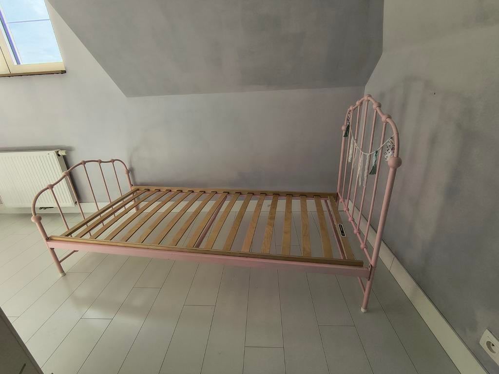 Spijlenbed eenpersoonsbed roze, Ophalen