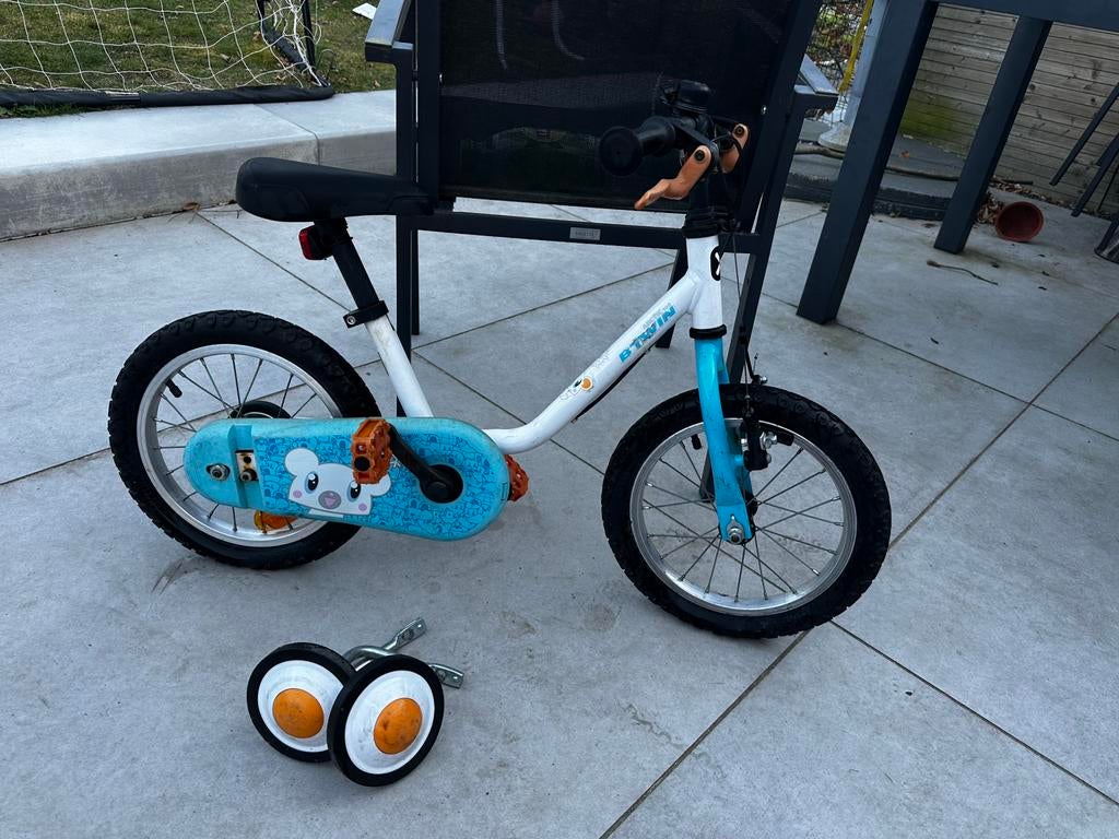 14 inch kinderfiets, Fietsen en Brommers, Fietsen | Kinderfietsjes, Ophalen, Minder dan 16 inch, Zijwieltjes