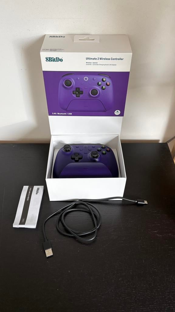 8bitdo ultimate 2 wireless controller windows/steam/ android, Games en Spelcomputers, Ophalen of Verzenden, Zo goed als nieuw