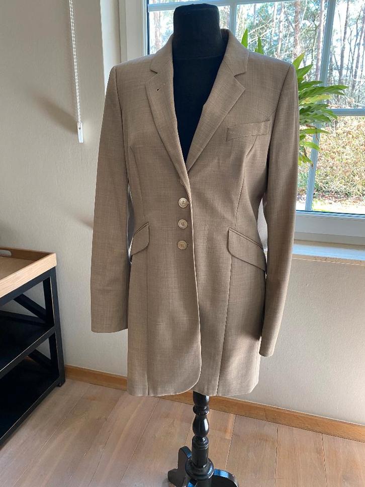 SCAPA donkerbeige zomerblazer Halifax - 40, Kleding | Dames, Jasjes, Kostuums en Pakken, Nieuw, Jasje, Maat 38/40 (M), Beige, Ophalen of Verzenden