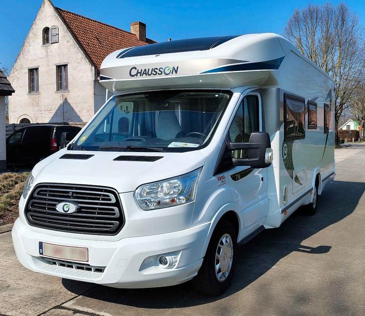 CHAUSSON FLASH 716 (2018) - Luxe 6-persoons familiecamper, Caravanes & Camping, Camping-cars, Particulier, jusqu'à 6, Semi-intégral