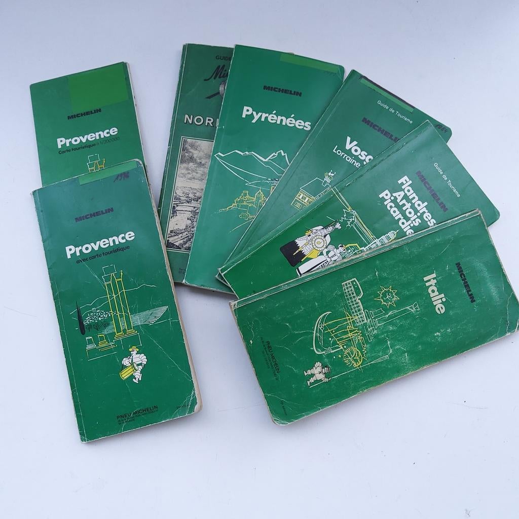 Michelin : 6 vintage reisgidsen Franse regio's + Italië., Ophalen of Verzenden, Gelezen, Europa, Michelin